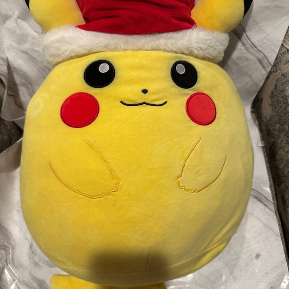 Pikachu with Santa Hat Squishmallow